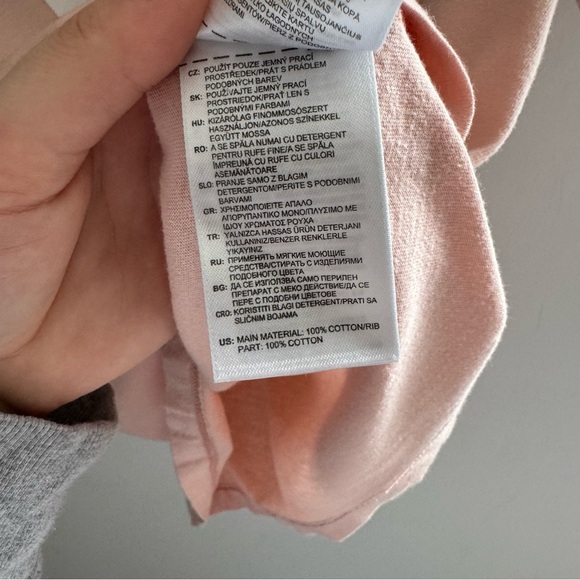 ADIDAS | Baby Pink & White Logo Short Sleeve Tee Size Small - Picture 6 of 7